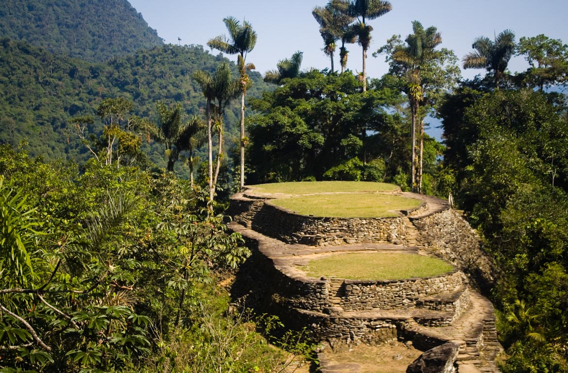 Ruínas da Ciudad Perdida,na Colômbia