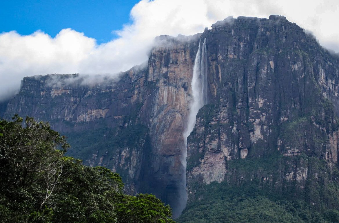 Catarata Salto Ángel, na Venezuela.