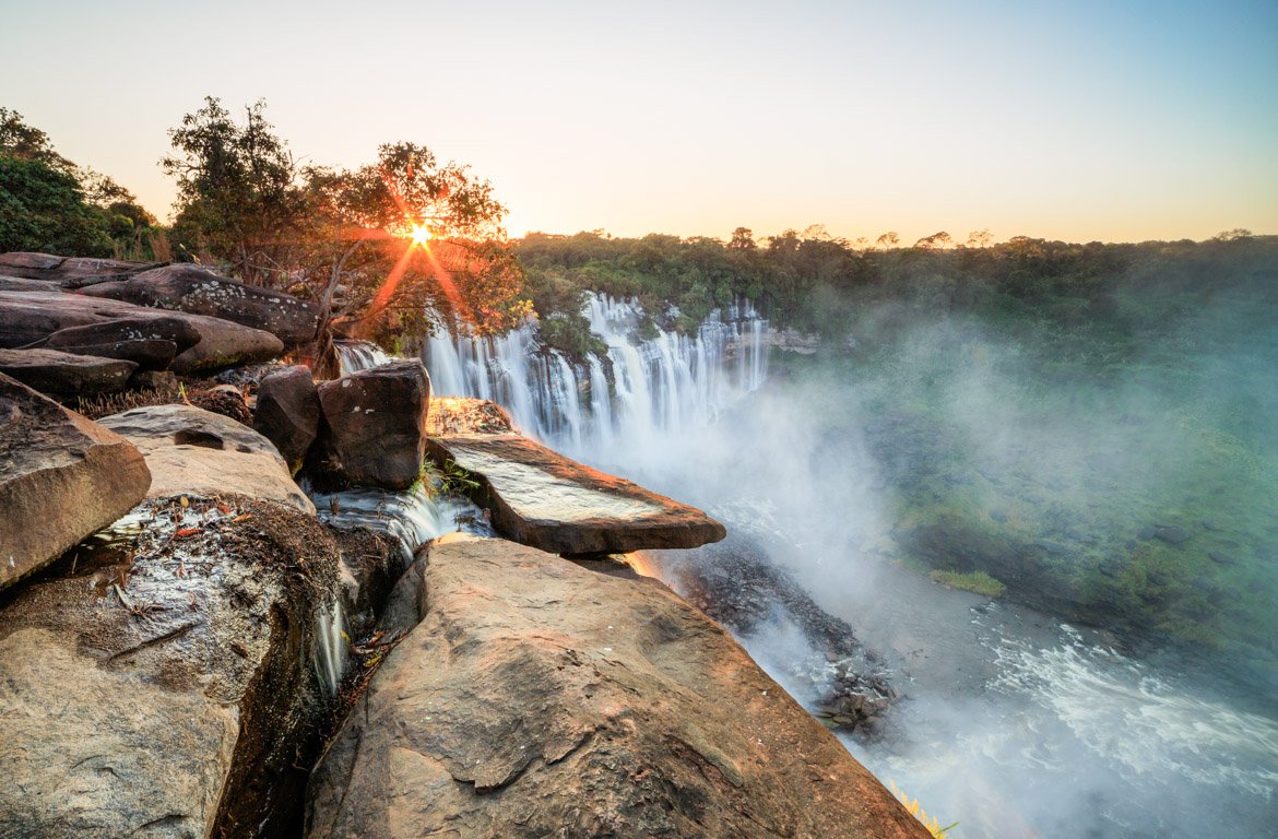 quedas d'água de Kalandula, Angola