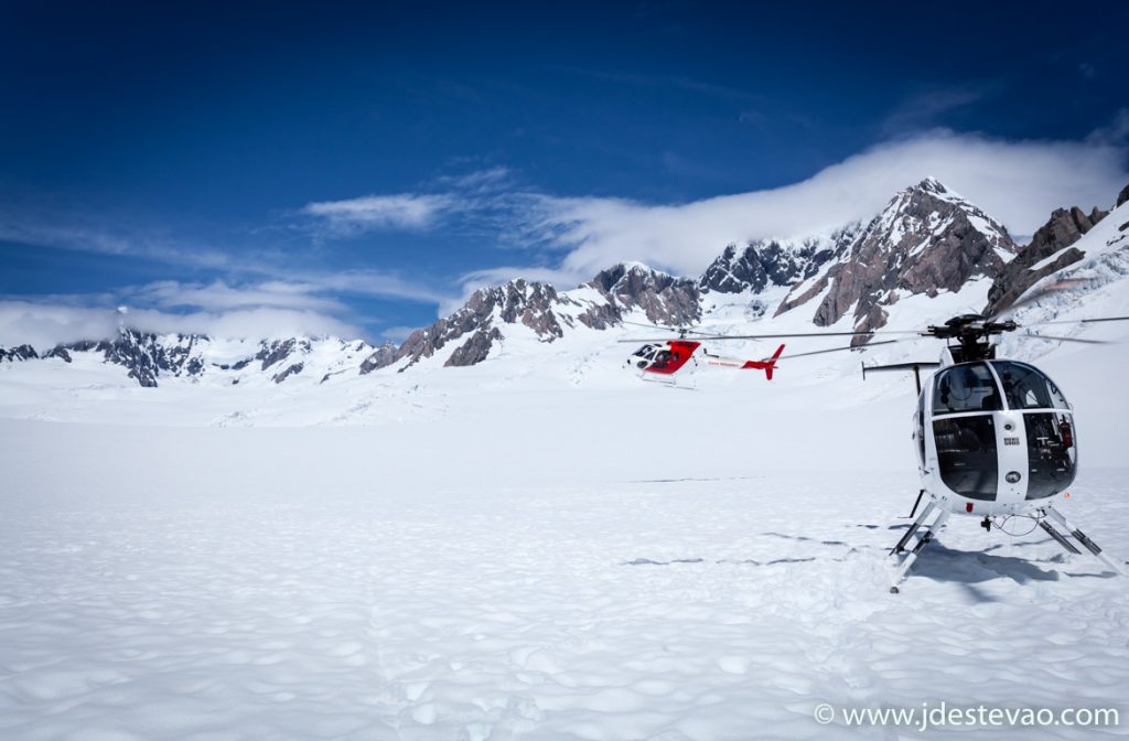 Viagem de helicóptero no Glaciar Franz Josef, Ilha Sul, Nova Zelândia