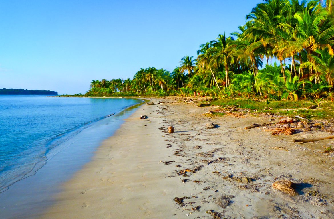 Praia na Isla Colón, Bocas Del Toro, Panamá