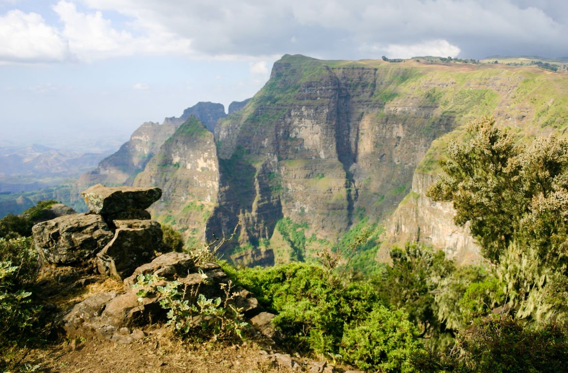 Montanha Parque Nacional de Simien, na Etiópia