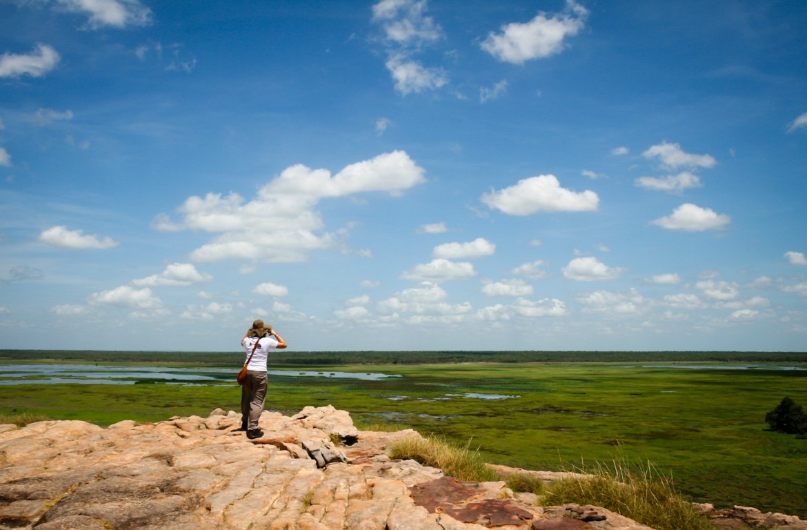 Turistas no Parque Nacional Kakadu, na Austrália