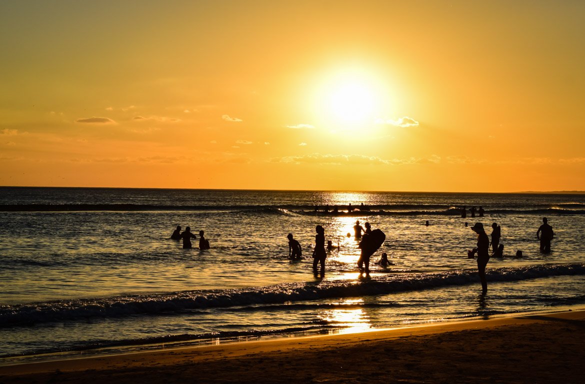 Pôr-do-sol em Punta del Este, no Uruguai