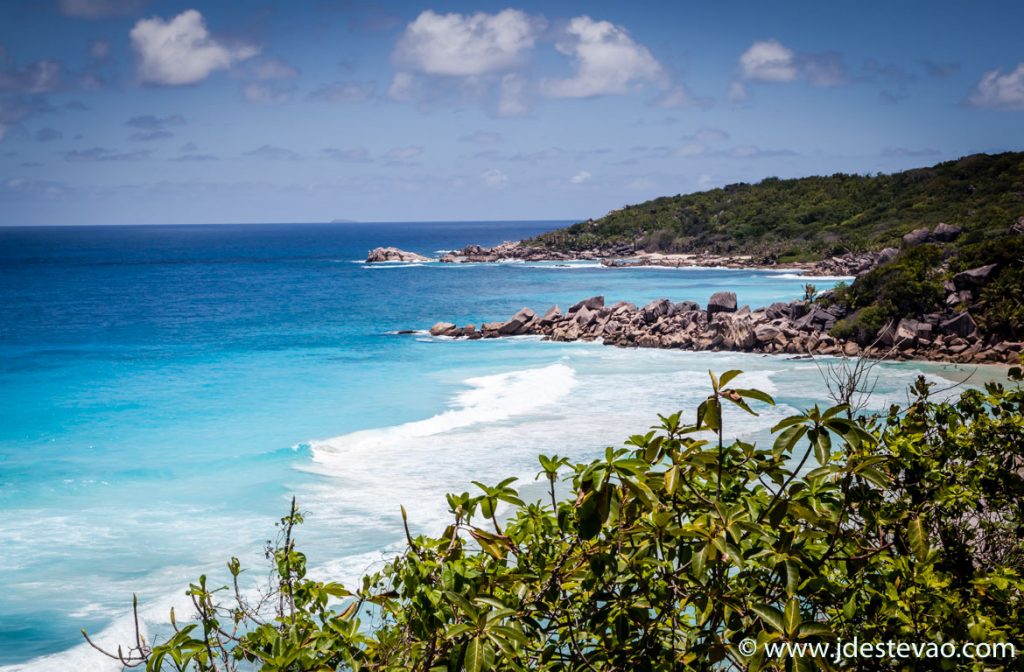 praia de Petit Anse, nas Seychelles