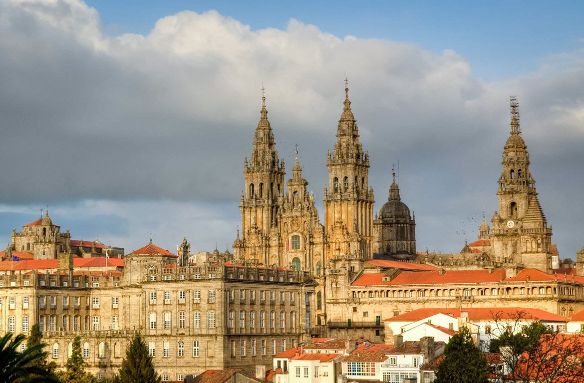 Catedral em Santiago de Compostela, em Espanha
