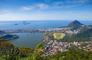 Vista desde o Pão de Açúcar, Rio de Janeiro, Brasil