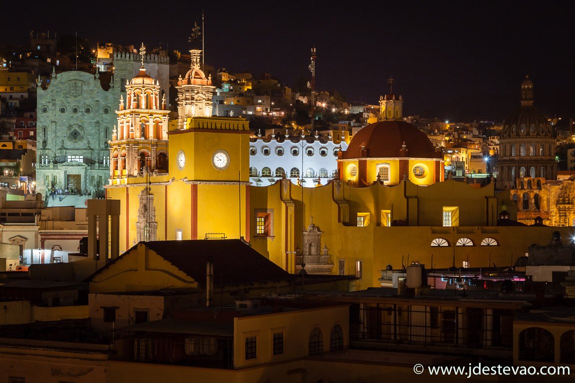 Guanajuato à noite, México