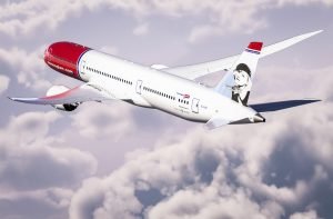 Boeing 787 Dreamliner, da Norwegian, no ar