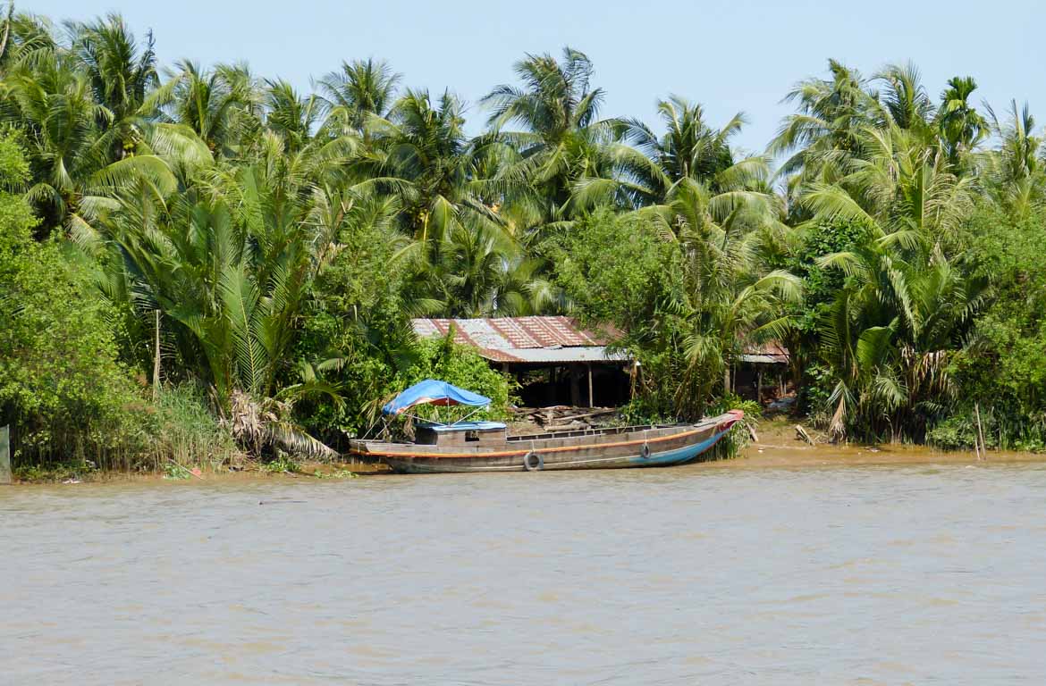 A vida no Vietname funcionam em grande parte no Delta do Mekong.