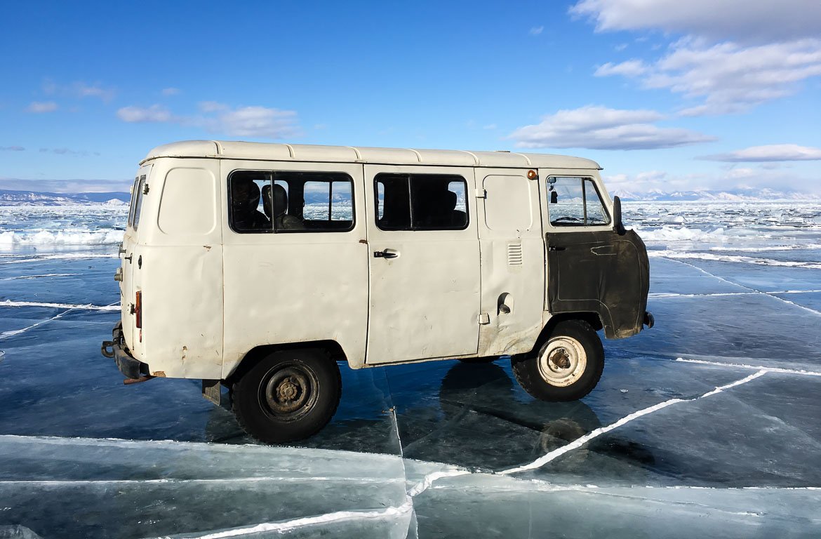 Lago Baikal, na Rússia