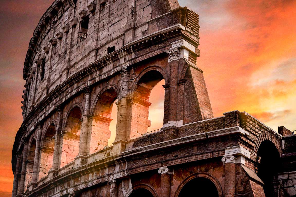 Coliseu de Roma em Itália