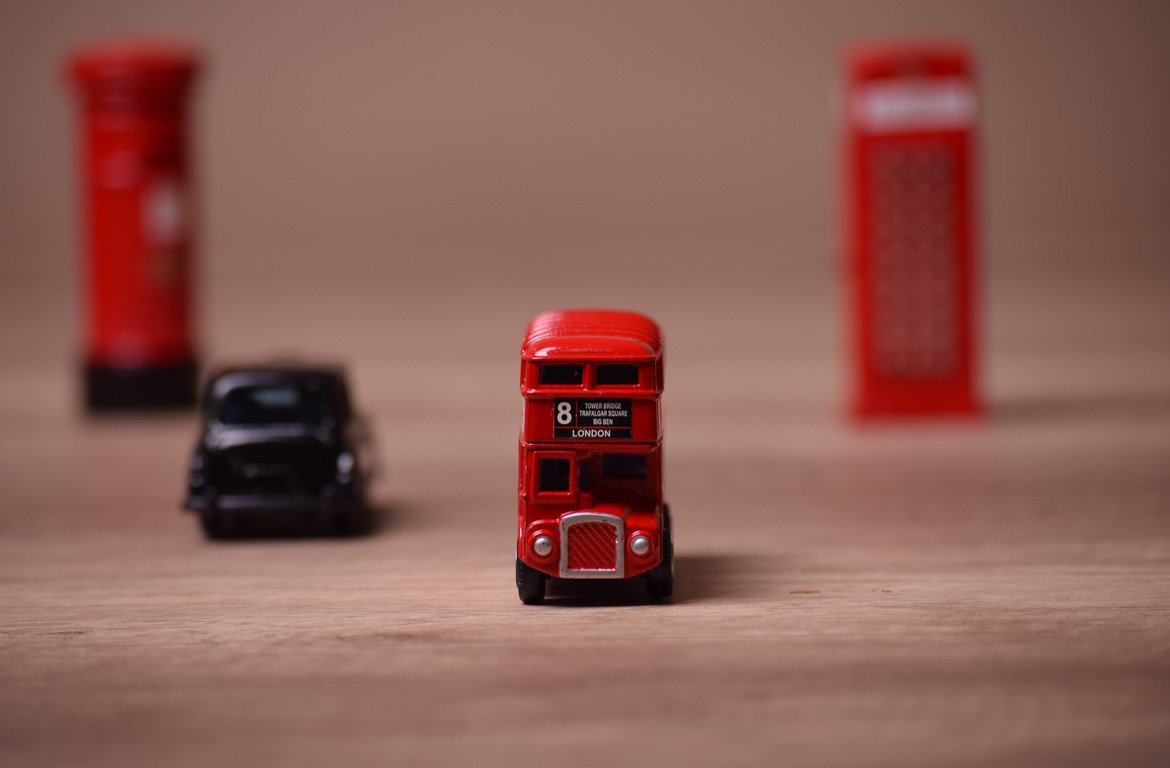 Autocarro de Londres, em miniatura 