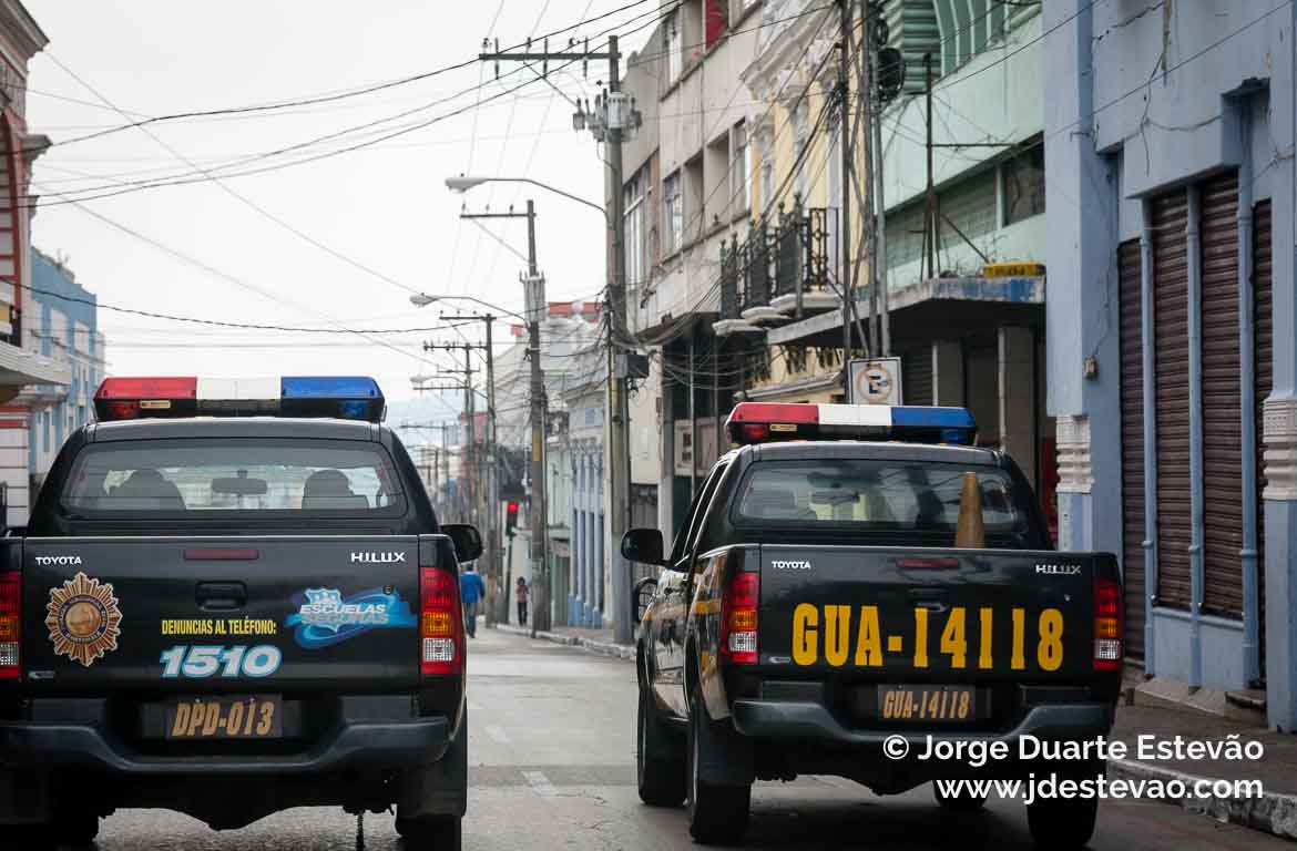 Polícia na Cidade da Guatemala