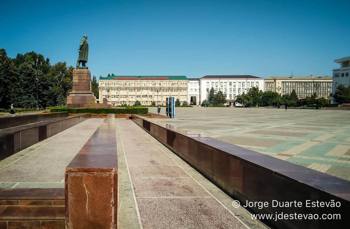 Praça Lenine em Makhachkala, Daguestão, Rússia