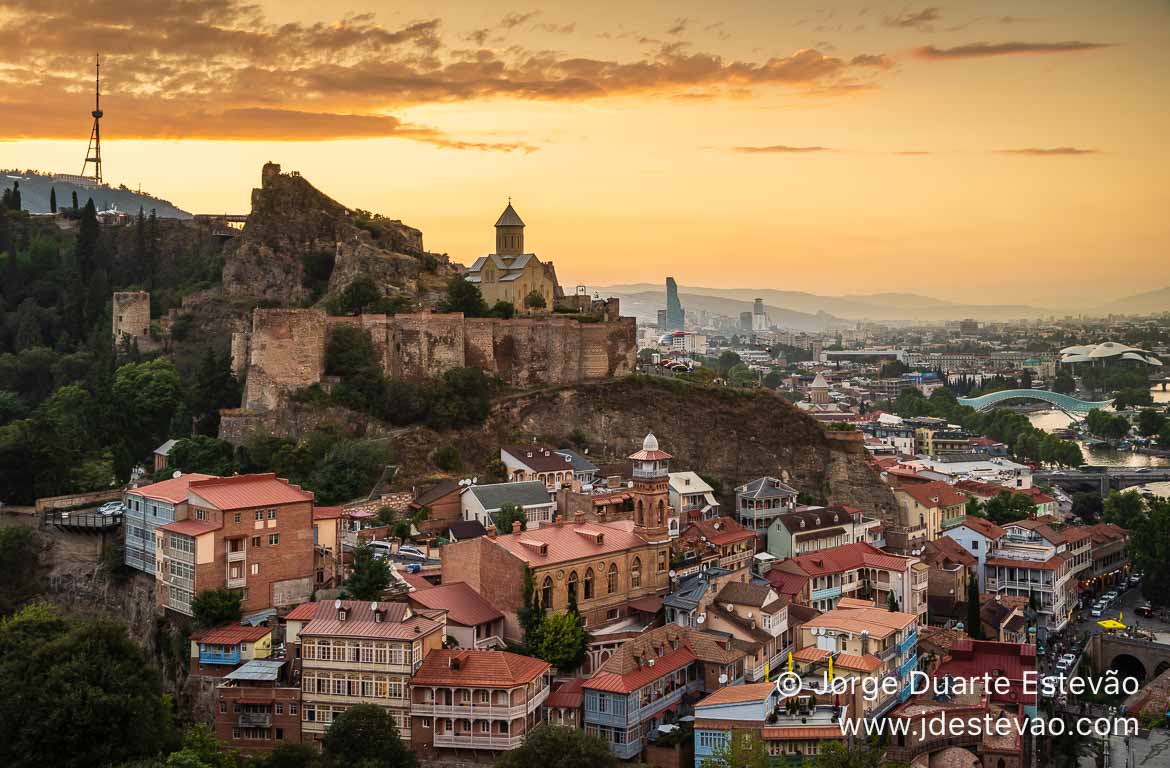 Vista panorâmica de Tbilisi, Geórgia
