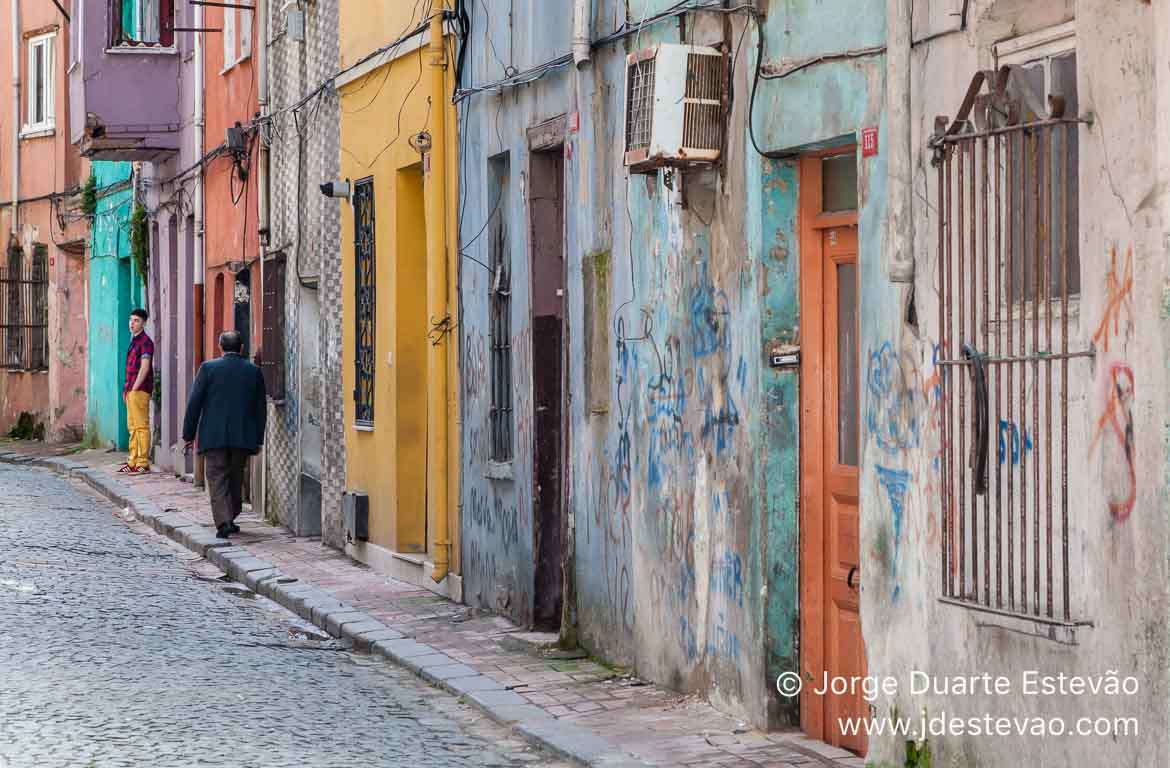 Bairro Judeu, ou Bairro Balat, em Istambul, Turquia