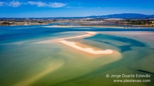 Vista aérea da Ria de Alvor, Portimão