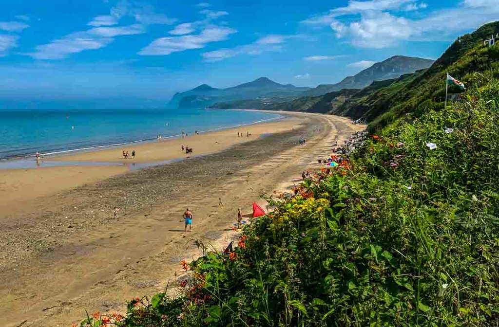 Praia de Pwllheli, Snowdonia, Gales