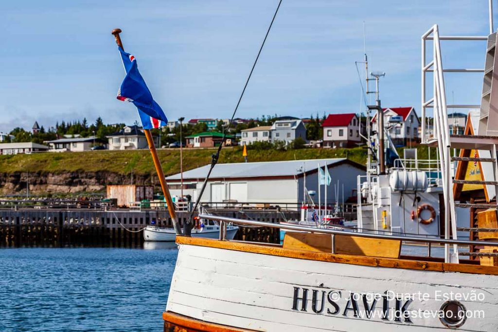 Barco em Húsavik, Islândia