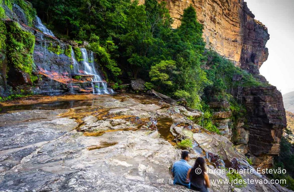 Cascata Wentworth Falls, Sydney, Australia, Blue Mountains Natio