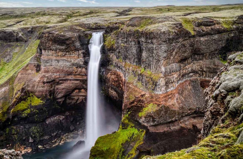 Háifoss, Fossárdalur, Islândia