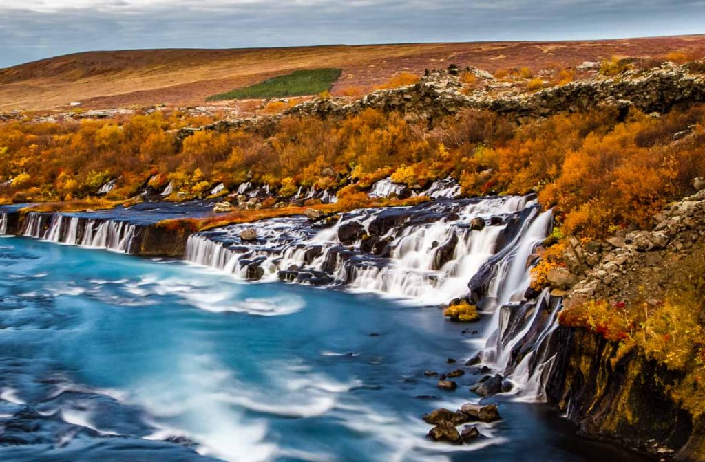 Hraunfossar, Islândia