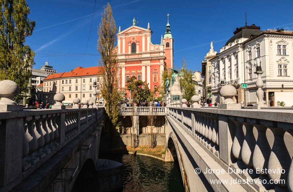 Ponte Tripla em Ljubljana, Eslovénia