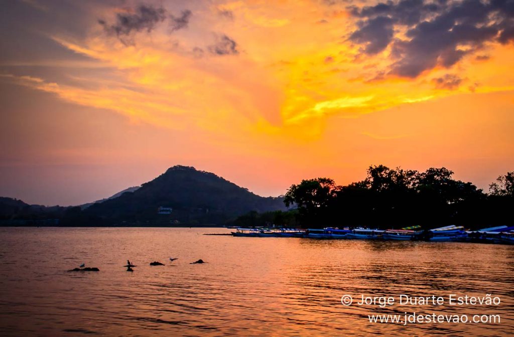 Sunset at Laguna de Catemaco