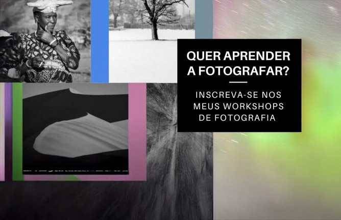 Workshops de fotografia com telemóvel e iniciação à fotografia